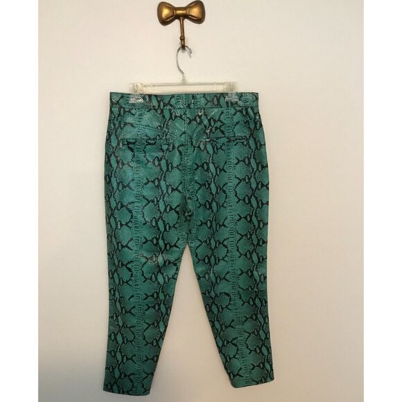 Double D Ranch Green/Black Snakeskin Pants - Size 12 - Picture 2 of 10